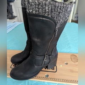 Baretraps Weslin Women Shoes Block-Heel Motorcycle Boots Black size 10M